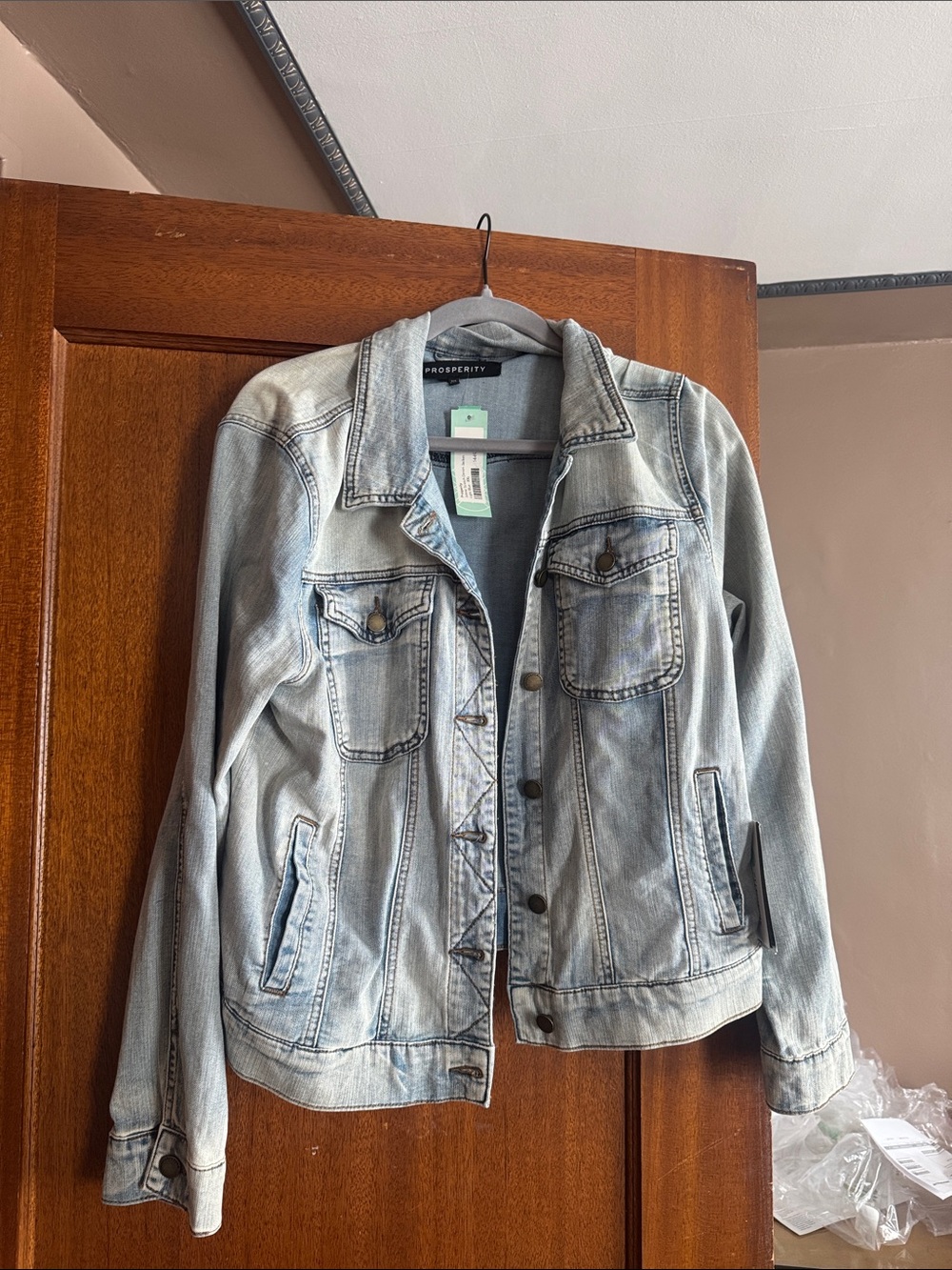 Prosperity Women’s Light Blue Denim Jean Jacket